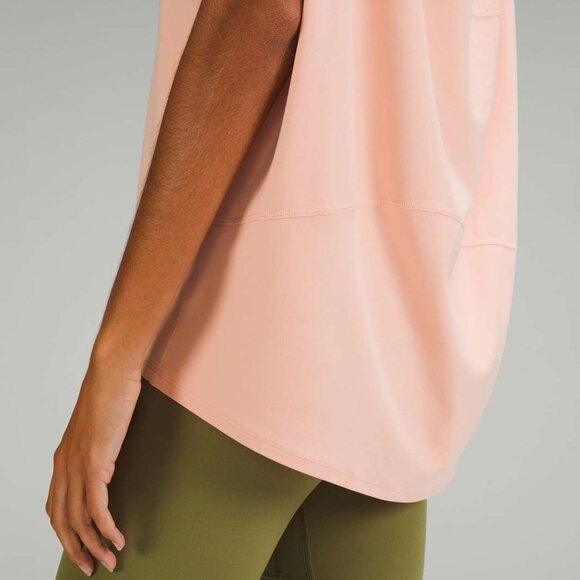 Lululemon Back in Action Short Sleeve T-Shirt *Nulu Peach Satin, Size 4 Like New - Picture 15 of 17